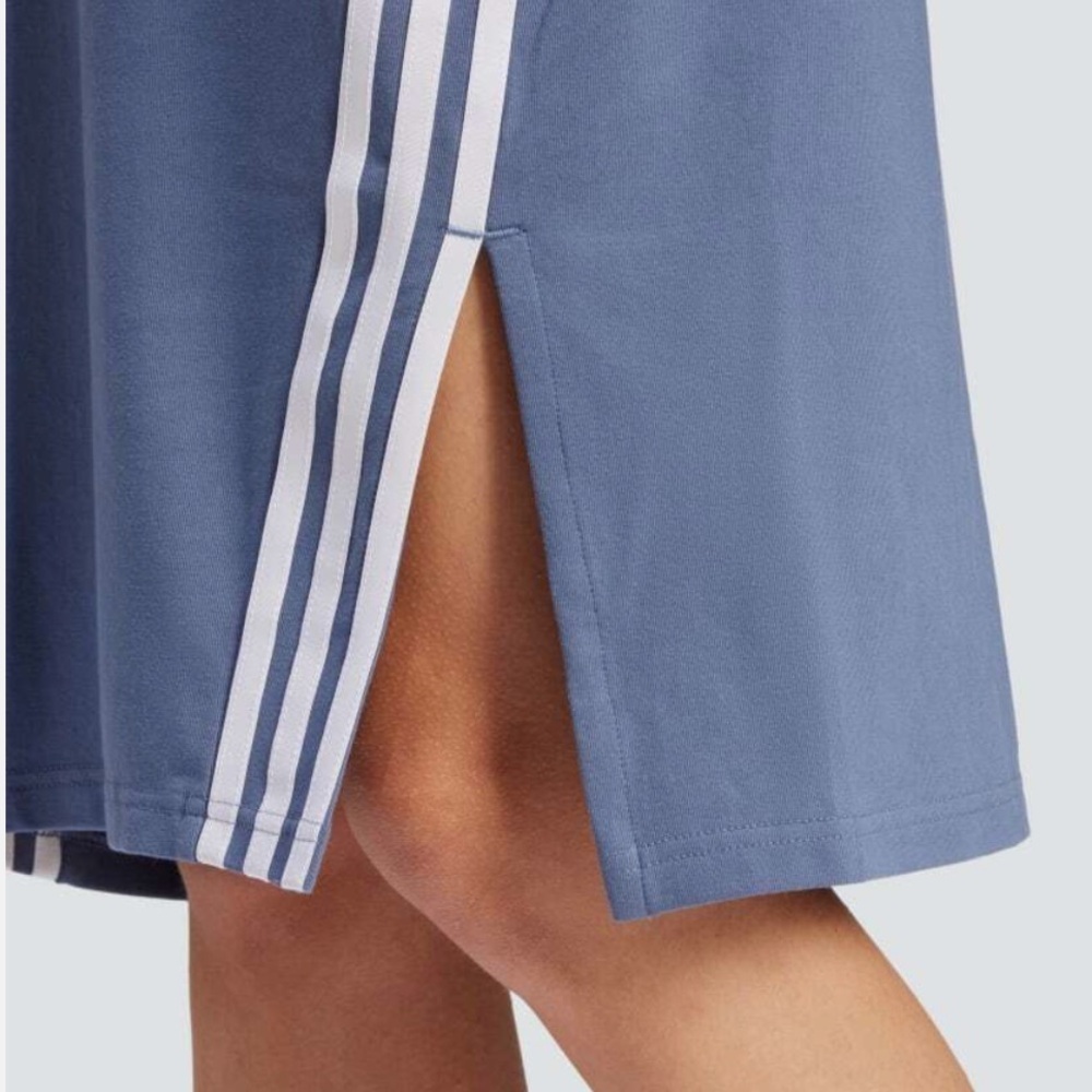 Adidas W FI 3 Stripe Dress IS3659 Preloved Ink/White Size M - Picture 3 of 13